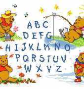 Vervaco 70.983 - Pooh Alphabet Sampler PCS