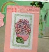 Cupcake of the Month - Flowers by Durene Jones from The World of Cross Stitching TWOCS 202 PCS
