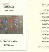 Tom & Lily creations - Les fleurs des 4 saisons - MAC 050