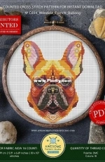 Awesome Pattern Studio - C694 - Mandala French Bulldog - PCS+XSD