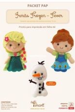 Timart - Packet Pap - Irmãs Frozen-Fever - Felt - Portuguese