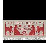 Broderie.net - Grandsire Jean-Louis - Miniature bienvenue chats