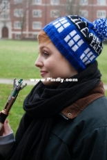 TARDIS Beanie by Alena Ruman-Free