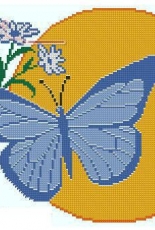 Alionca Ricamo - Farfalla (Color y monocolor)