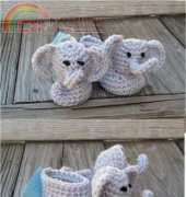 Desert Diamond Crochet - Rebecca Goldsmith- Elephant Booties