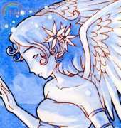 HAED HAESBQS219 QS Blue Angel ACEO by Sara Butcher
