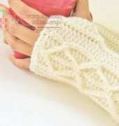 Adeline Fingerless Mitts or Arm Warmers by Crochet Dreamz