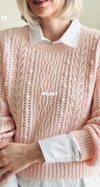 Crochet together - Svetlana Kochkina - Светлана Кочкина - Lace Tenderness Sweater - Джемпер Нежность - Russian