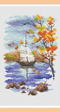 Sailboat Autumn by Elena Lartsova