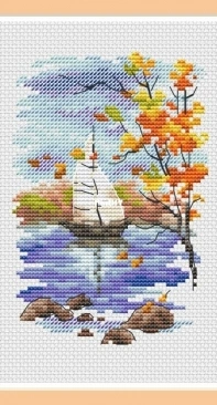 Sailboat Autumn by Elena Lartsova