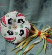 watermelon biscornu