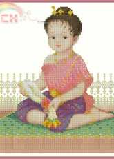 PINN TD-14 Thai Girl with Garland xsd + pcs