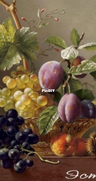 EstE 178 Plum, Fruit and Chestnut Still Life