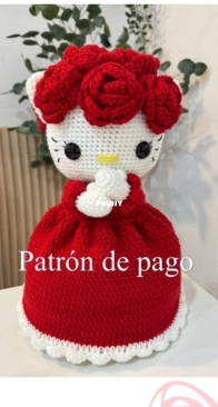 Bouquet magic Kitty  - ramo Kitty Reversible - Krosha Patterns - Kro Sha -  Spanish