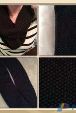 Sseed Stitch Simple Infinity Scarf by Gena Shaffer-Free