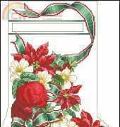 Apples and Roses Stocking by Donna Vermillion Giampa from Just Cross Stitch JCS October 2006 XSD