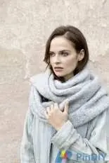 244-29 Lang Yarns Cashmere Light Cowl by LANGYARNS SWITZERLAND-English,German,French,Dutch-Free