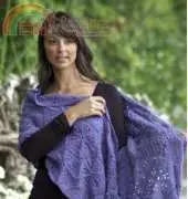 Cascade Yarns DK248 Ultra Pima Lavender Reverie Wrap By Kristen Stoltzfus