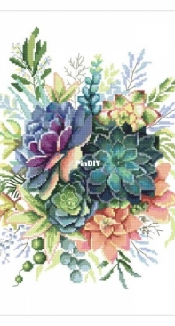 Coricamo 10482 Composition of Succulents XSD