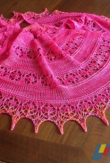 Slice Of Autumn/Spring Shawl by Kay Meadors/Natural State Knits