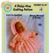 Daisy May 257 - Dress, Bonnet and Socks to fit 10 to 11 inch dolls