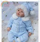 Babydoll Handknit Designs XM15 Christmas Star Set 19-22" Doll  / 0-3 M  Baby