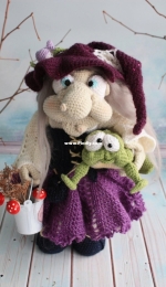 Svetlana Toys Shop - Svetlana Malyarik - The witch and her frog friend