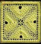 Bee Hives and Clover 12” Afghan Block