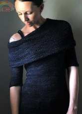 Obsidian Sweater by Lisa Mutch - English, French