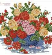 Eva Rosenstand ER 14-260 Roses in a blue bowl
