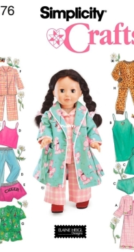 Simplicity Crafts - Elain Heigl Designs - 5276 - 18 inch Doll Clothes