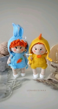 Lenabusinka - Elena Bedritskikh - Елена Бедрицких - Chick and Bunny - Russian