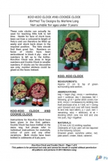 Koo Koo Clock and Cookie Clock by Marlene Lang-Free