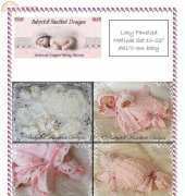 babydoll handknit lacy pannelled matinee