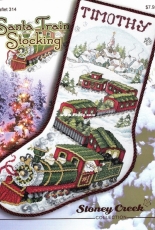 Stoney Creek Collection Leaflet 314 - Santa Train Stocking