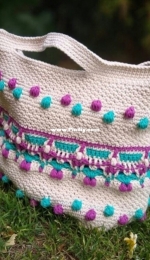 Ambientes en Crochet - Lizzie Cairo - Malaquita AC bag - Bolso Malaquita AC - Spanish