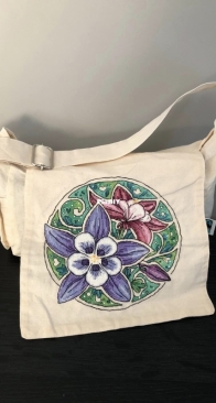 bag with flowers