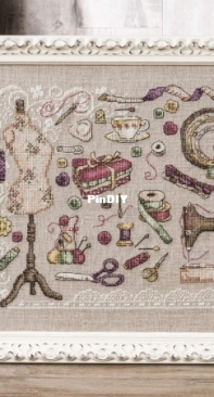 Sewn With Love - Sewing Sampler by Maria Diaz from Cross Stitch Gold 128 PCS + XSD