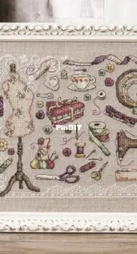 Sewn With Love - Sewing Sampler by Maria Diaz from Cross Stitch Gold 128 PCS + XSD