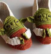 Anna Vozika- yoda slippers