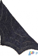 Textures in triangles Shawl by Linda Kuzma-Free