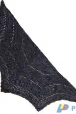 Textures in triangles Shawl by Linda Kuzma-Free