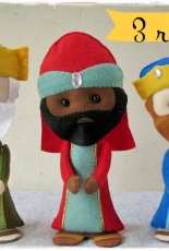 Carmela Caramella - Presépio de Natal/ Christmas Nativity felt Pattern - Portuguese