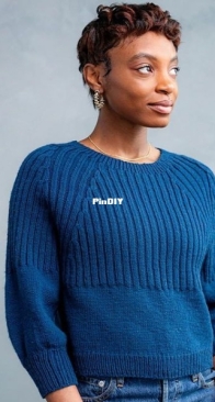 Big Rib Raglan by Jared Flood - Russian