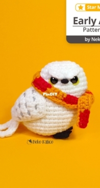 Neko kalico - Snowy owl Hedwig