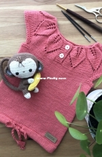 Summer leafy top for little princess