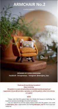 Dorogina Toys - Knitted World by Elena - Elena Dorogina - Armchaır No.2