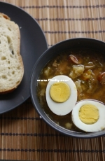 Lunch: white soup