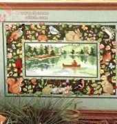 Summer in the Woods from Cross Stitch & Country Crafts - Keepsake Calendar 1992