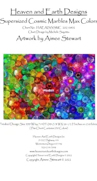 HAED - HAEAISSSMC 20210802 - Supersized Cosmic Marbles Max Colors by Aimee Stewart SAGA